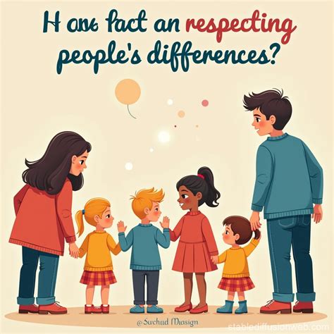 Respecting People's Differences Poster | Stable Diffusion Online
