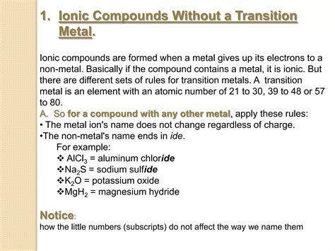 Writing and Naming formula | PPTX