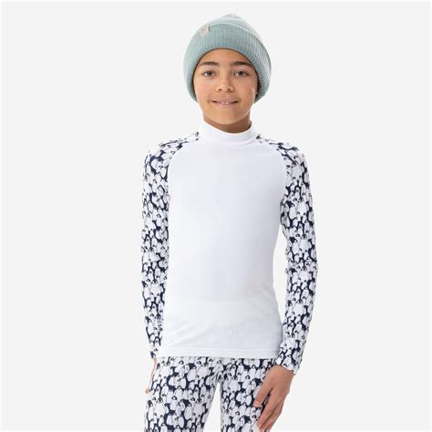 Kids’ thermal ski base layer - BL500 - penguin pattern - Decathlon