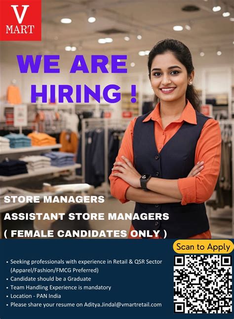 We're Hiring Store Managers & Assistant Store Managers for our Retail… | Yashashvi Singh | 66 ...