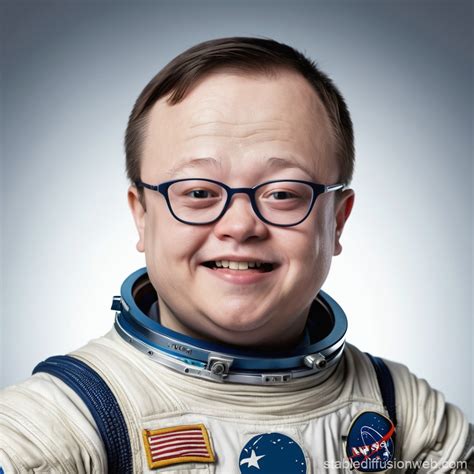 Space Man with Down Syndrome | Stable Diffusion Online