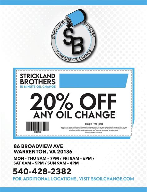 Strickland Brothers Coupon: 20% off | | fauquiernow.com