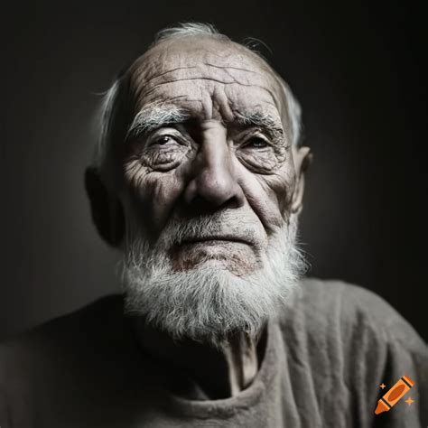 Portrait of michel foucault as an elderly man on Craiyon