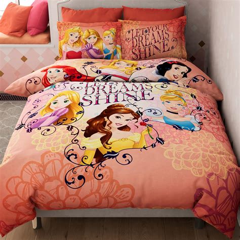 Buy D'DECOR Kids Economy Orange Disney Princess Printed Cotton King ...