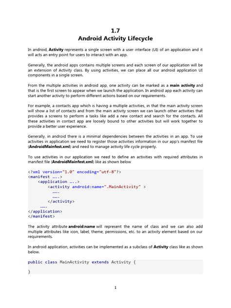 Image result for Android Activity Lifecycle Methods