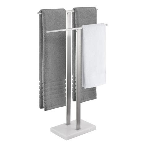 KES Standing Towel Rack 2-Tier Towel Rack Stand with Marble Base for ...