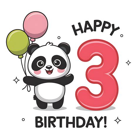 Free Download Happy 3rd Birthday