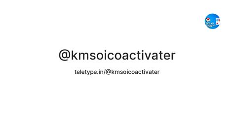 @kmsoicoactivater — Teletype