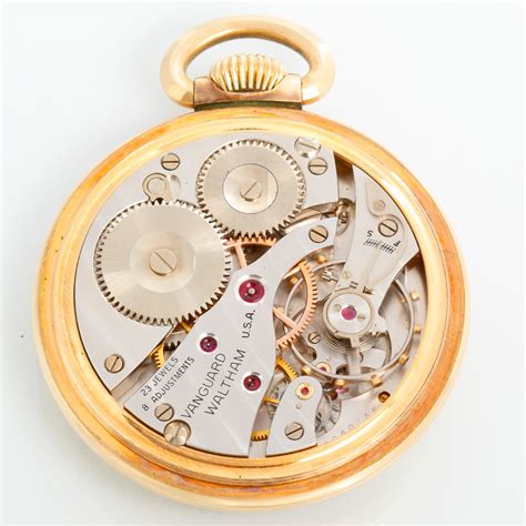 Waltham Vanguard 10K Gold Filled Pocket Watch at 1stDibs | waltham ...