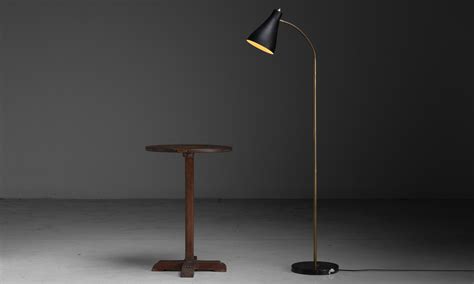 Black & Brass Floor Lamp :: Obsolete