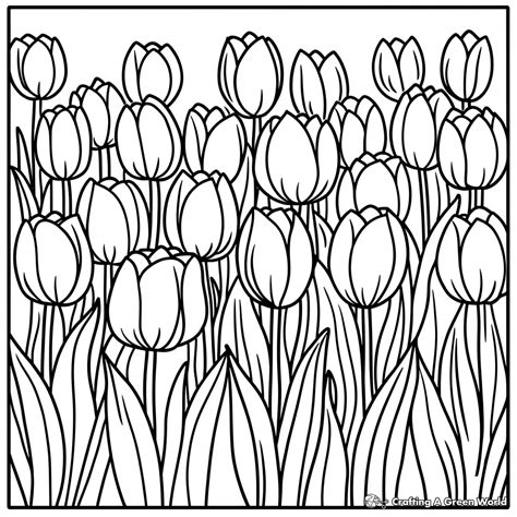 Spring Flowers Coloring Pages