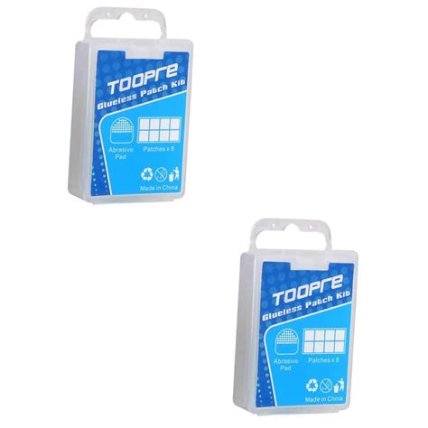 ERINGOGO Rubber Bicycle Tire Patch Repair Kit - 16 Patches & 2 Tools ...