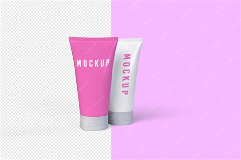 Matt Squeeze Tube Mockup Psd