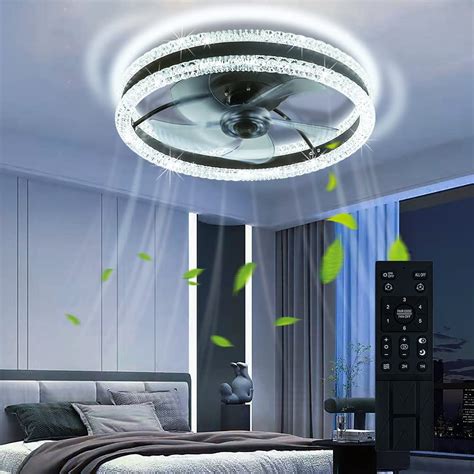 Mumeng Ceiling Fan Light 20 5inch 2 Circles Acrylic Led | Desertcart INDIA
