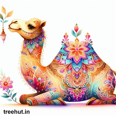 Free Camel Cutout Decoration Printables for Diwali, Navratri, Indian ...