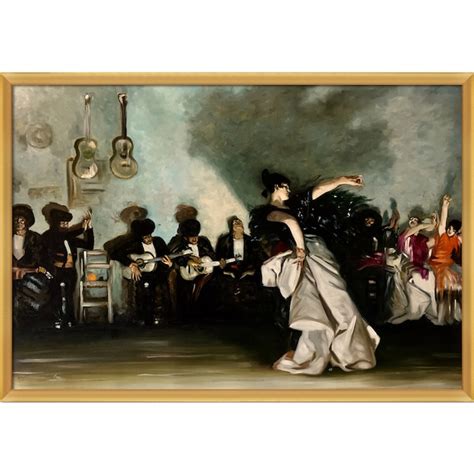 La Pastiche El Jaleo John Singer Sargent Gold Wood Framed 26.5-Inches H ...