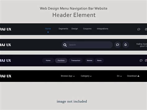 Image result for User Main Menu Web Design