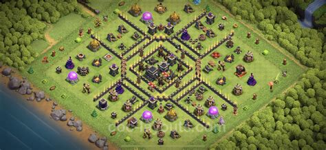 Best Base TH9 with Link Anti Everything - Town Hall Level 9 Base Copy ...