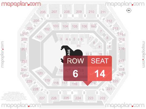 Gainbridge Fieldhouse seat & row numbers detailed seating chart, Indianapolis - MapaPlan.com