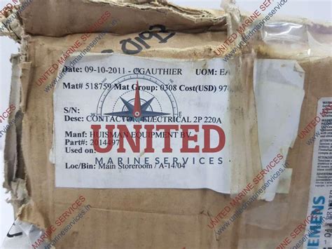 SIEMENS CONTACTOR 3TC5217-OB | United Marine Services