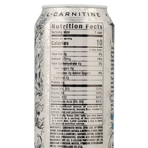 Monster Nutrition Facts