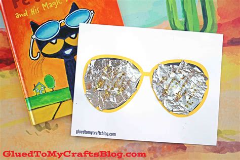 Mixed Media Sunglasses Craft For Kids | Kids crafts free, Cat crafts ...