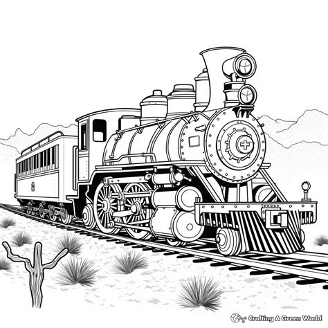 Steam Locomotive Coloring Page at webzekeblog Blog