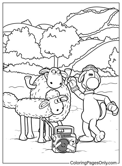 Shaun The Sheep Coloring Pages