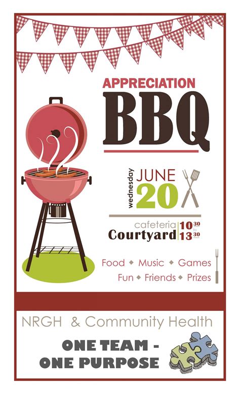 Employee Appreciation BBQ Flyer Template Free (2nd Best Design) | Two ...