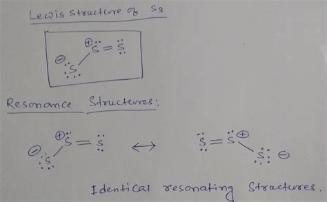 [Solved] Draw the Lewis structure for S 3 showing resonance structures ...