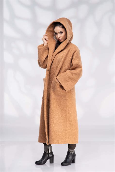Wool Coat With Hood