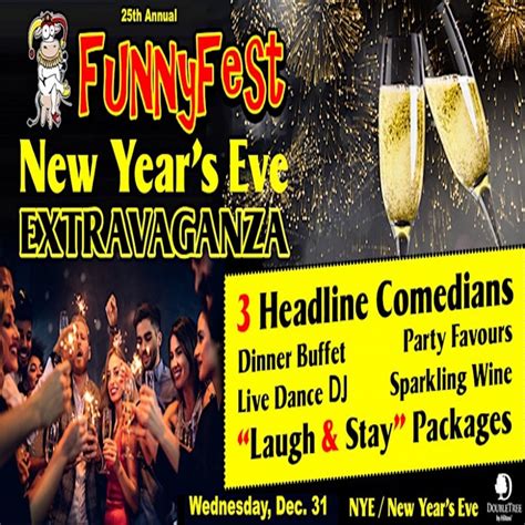 New Years Eve FunnyFest Comedy, Dinner, Hotel, and Dance Party ...