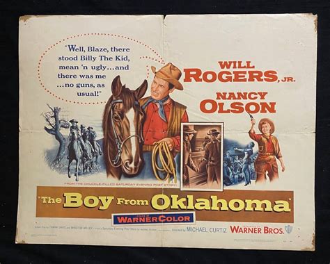 MOVIE POSTER: The Boy From Oklahoma Original Half Sheet Poster Will ...