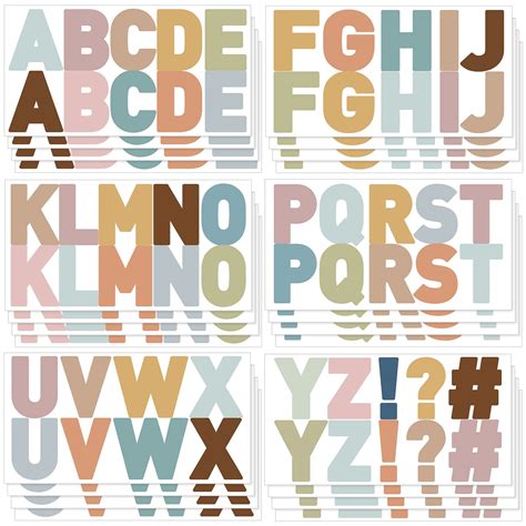 Chinco232 Pcs 24 Sheets Large Letter Stickers 2 5 Inch | Desertcart INDIA