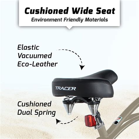 Buy Tracer Beach Cruiser Bike for Adults, 26 Inch Wheels, Hi Ten Steel ...