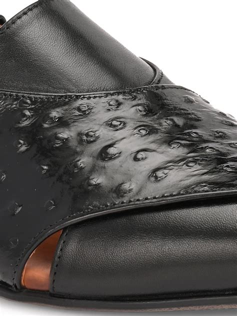Hitz Black Leather Ethnic Sandals For Men's – Hitz Shoes Online
