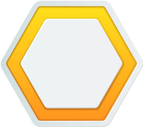 3d hexagon button 18923676 PNG