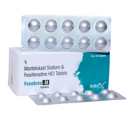 Fexofenadine Tablets - Montelukast 10 Mg Fexofenadine 120 Mg Tablet ...
