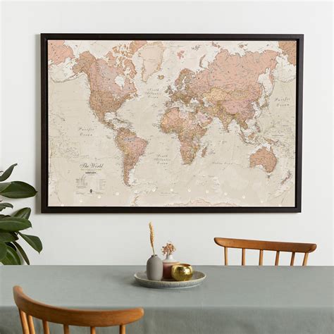 Framed World Map 的图像结果