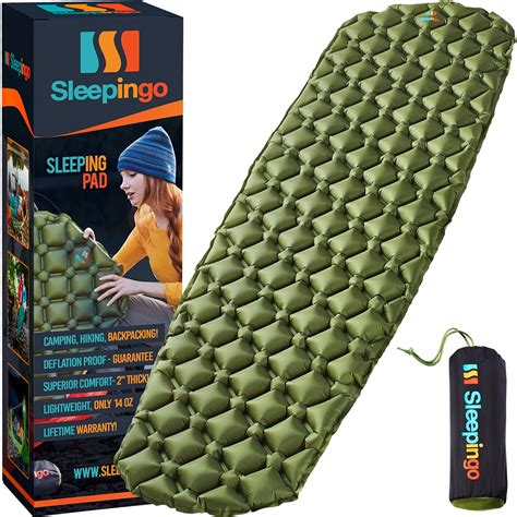 Sleepingo Sleeping Pad for Camping - Ultralight Sleeping Mat for ...