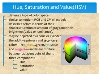 HSV color model | PPTX