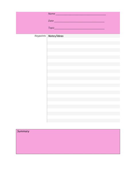 37 Cornell Notes Templates & Examples [Word, Excel, PDF] ᐅ