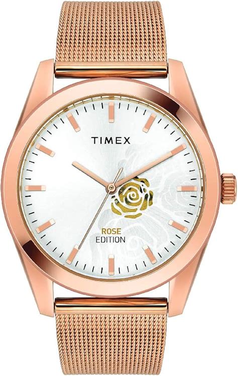 TIMEX Stainless Steel Rose Edition Analog Silver Dial Women's Watch ...