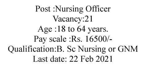 Staff Nurses- Nursing Officer Recruitment