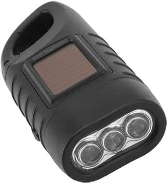 FLYTOP Hand Crank Solar Powered Flashlights Emergency Rechargeable LED ...