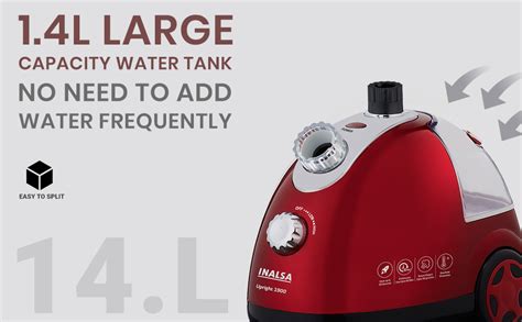 INALSA Standing Garment Steamer 1900 W Steam Iron for Clothes| Steam ...