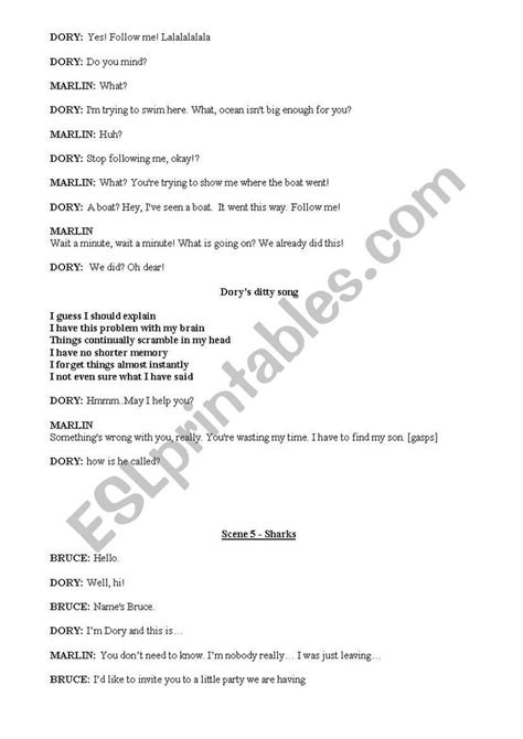 Image result for Finding Nemo Jr Script
