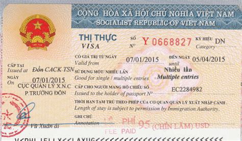 越南签证的类型及其有效期- 2022 年的20个主要项目