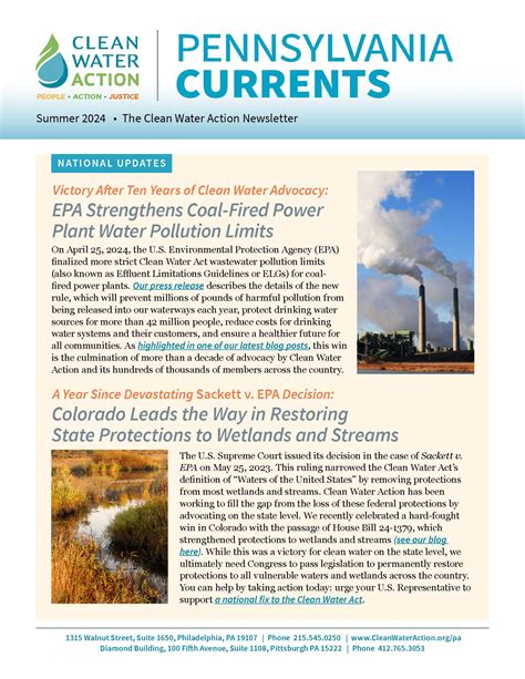 Pennsylvania Currents | Summer 2024 | Clean Water Action