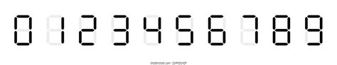 Image result for LED Digital Clock Numbers